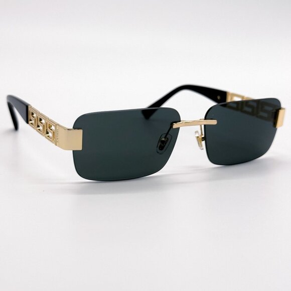 NEW VERSACE SUNGLASSES VE2298 1002/87 GOLD/GRAY WOMEN EYEWEAR VE2298 100287 main image 9